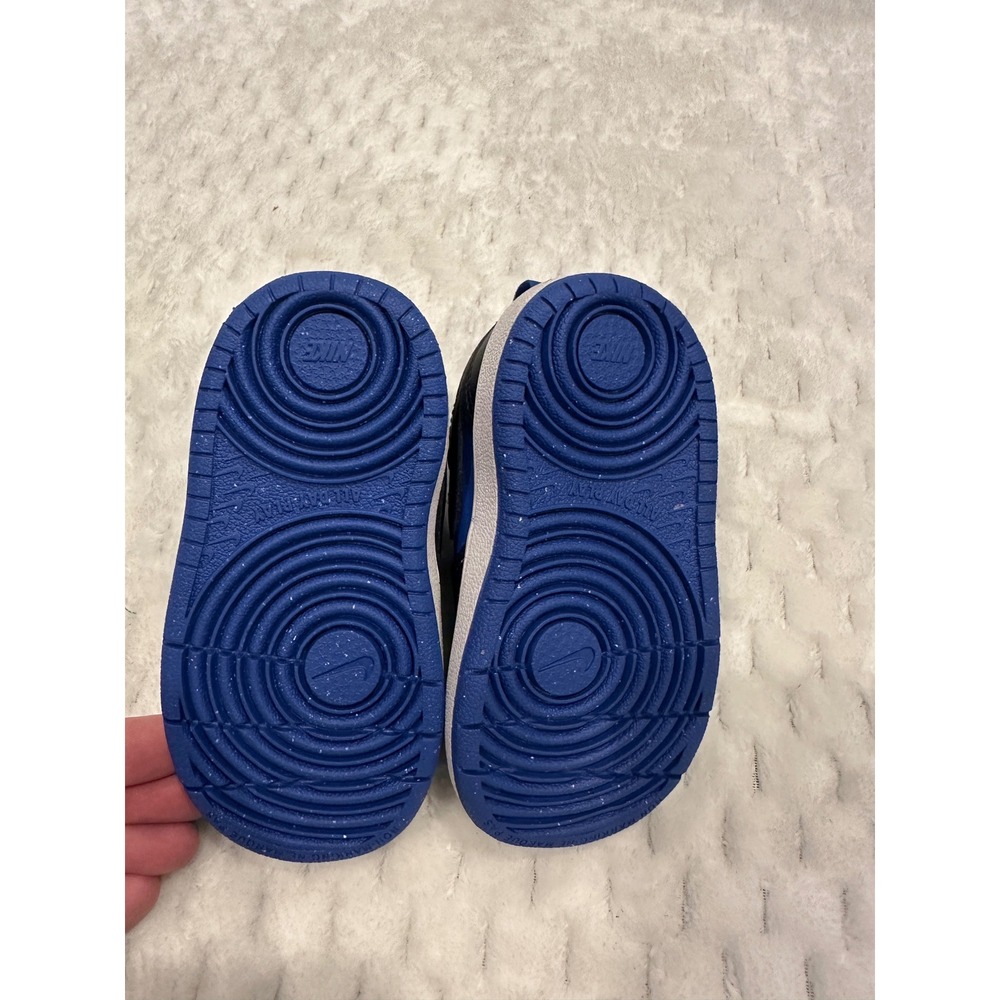 Nike Court Borough Low Recraft Black Game Royal Blue HM6300-480 Toddler 5C - Picture 4 of 7